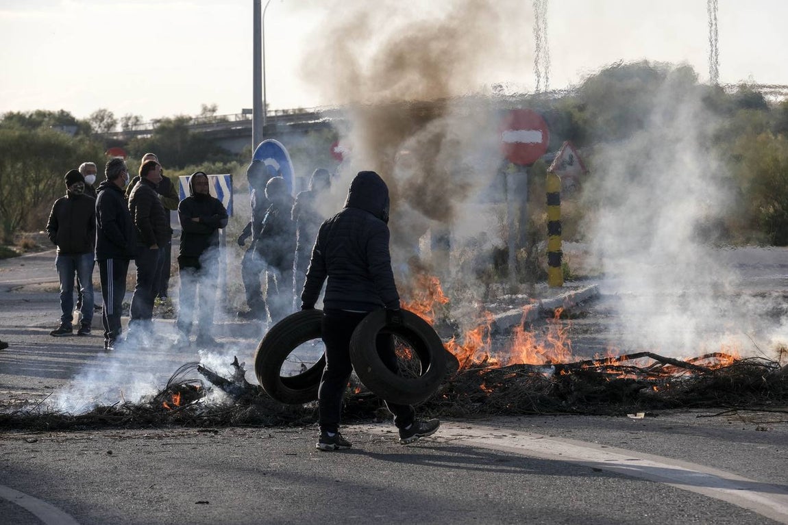 Segundo día de huelga del metal en Puerto Real