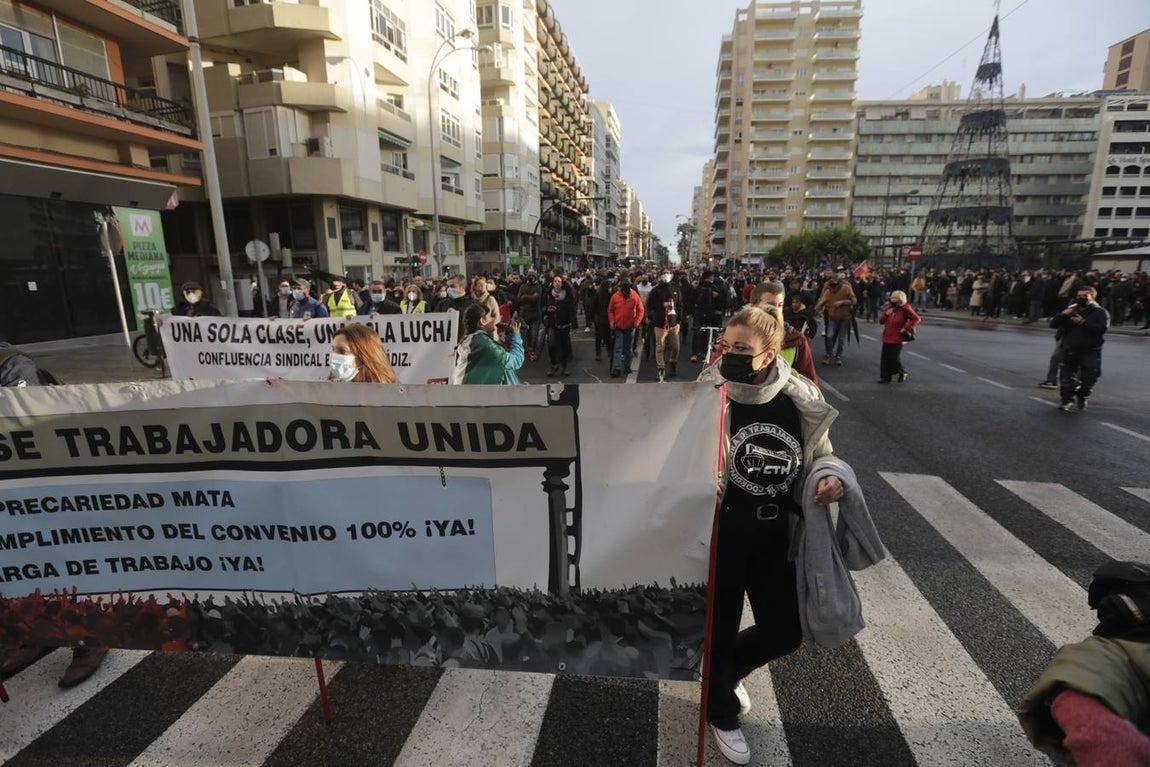 Fotos: Manifestación en apoyo a los trabajadores del Metal