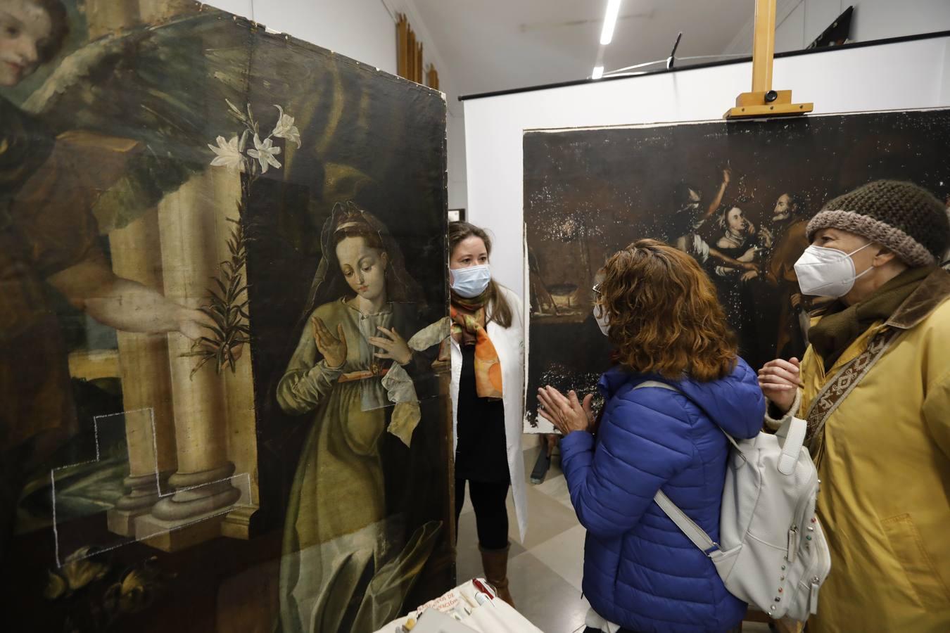 Así trabajan los restauradores del Museo de Bellas Artes de Córdoba, en imágenes