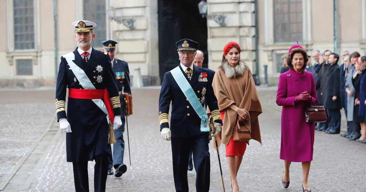 En imágenes: Los Reyes de Suecia reciben al Rey Felipe VI y a la Reina Letizia