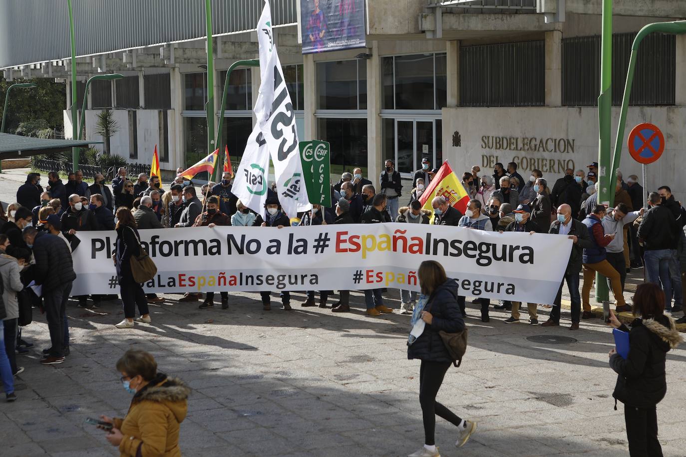 La manifestación de la plataforma &#039;No a la España insegura&#039;, en imágenes