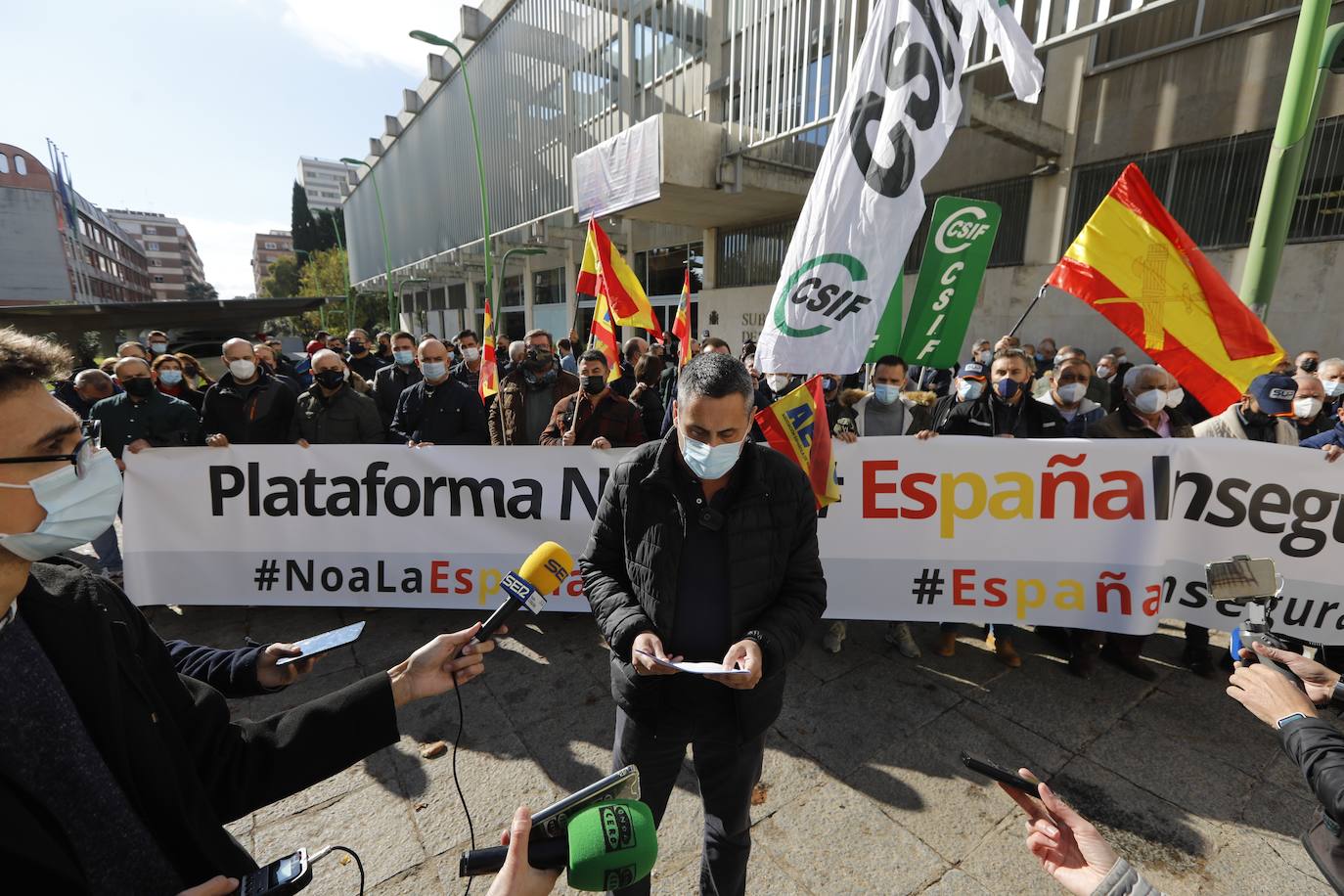 La manifestación de la plataforma &#039;No a la España insegura&#039;, en imágenes