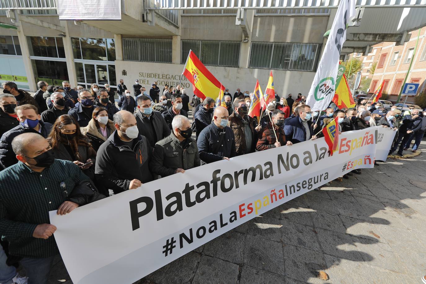 La manifestación de la plataforma &#039;No a la España insegura&#039;, en imágenes