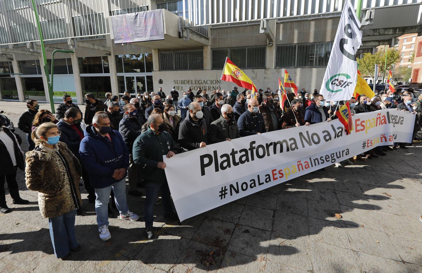 La manifestación de la plataforma &#039;No a la España insegura&#039;, en imágenes