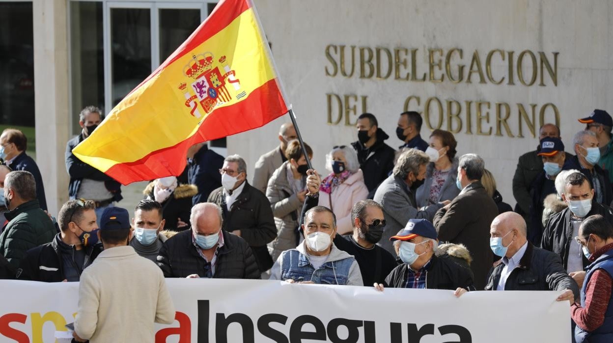 La manifestación de la plataforma &#039;No a la España insegura&#039;, en imágenes