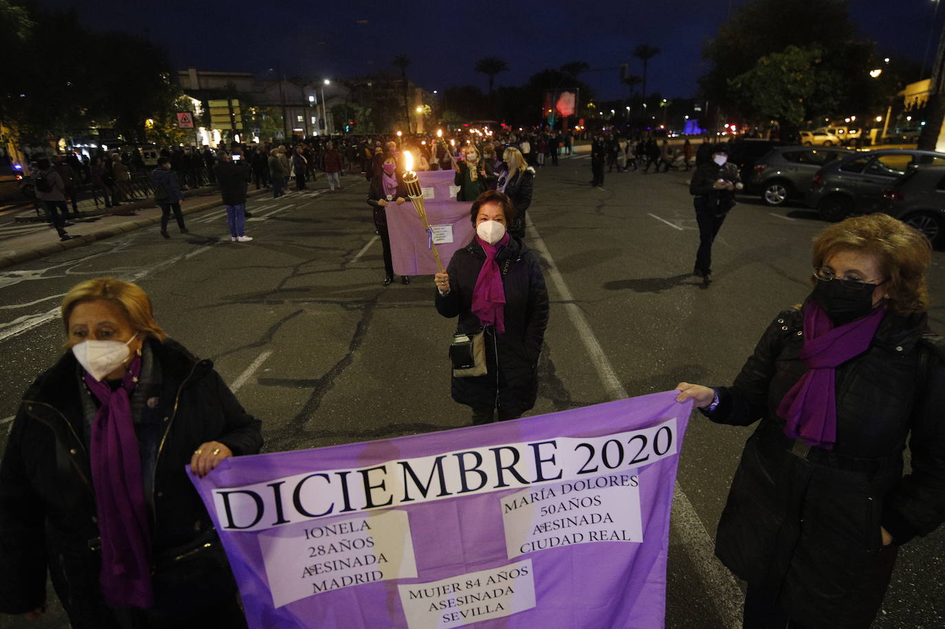 La manifestación contra la violencia machista en Córdoba, en imágenes