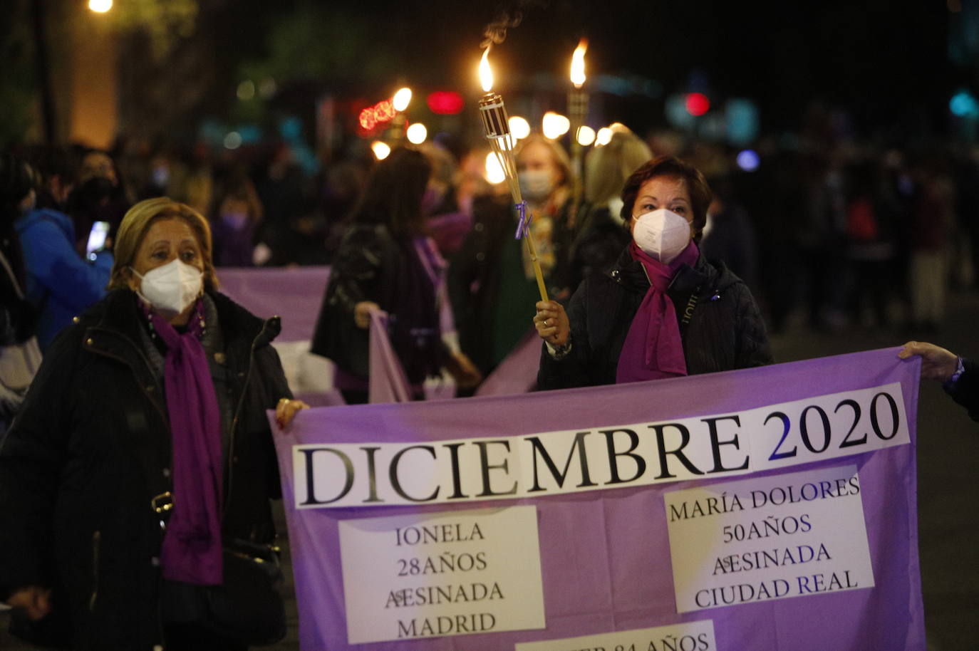 La manifestación contra la violencia machista en Córdoba, en imágenes