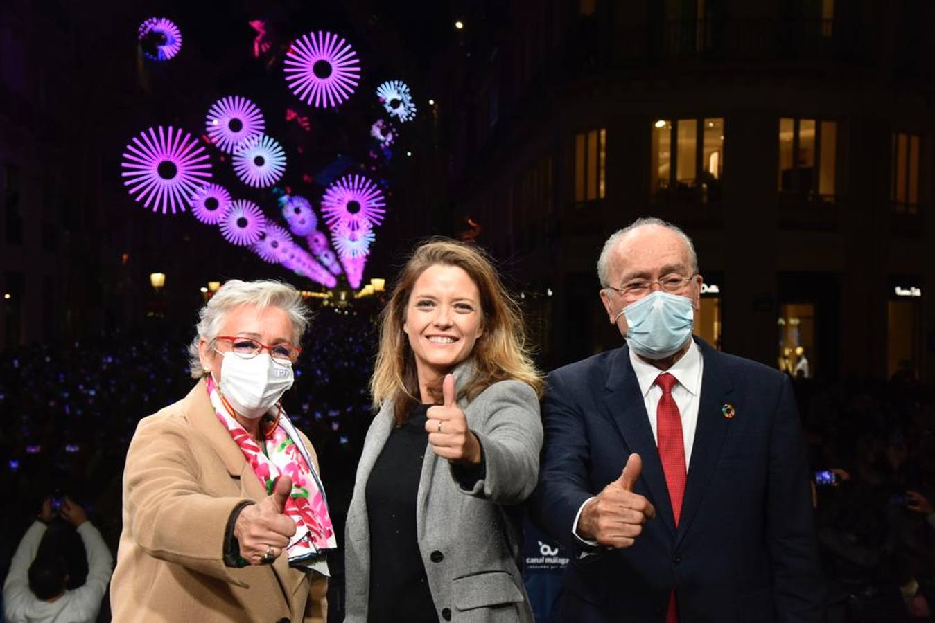 El encendido de las luces de Navidad de Málaga, en imágenes