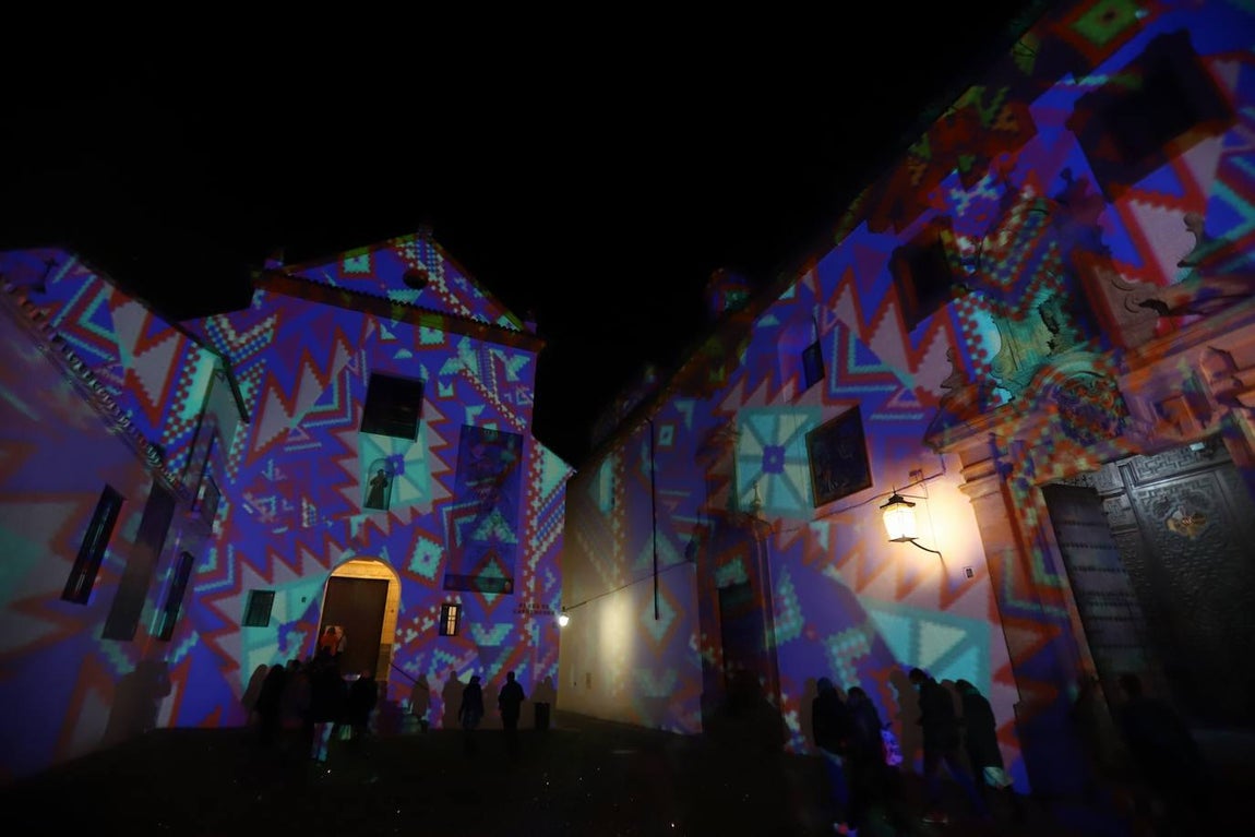 El mapping de la hermandad de la Paz de Córdoba, en imágenes