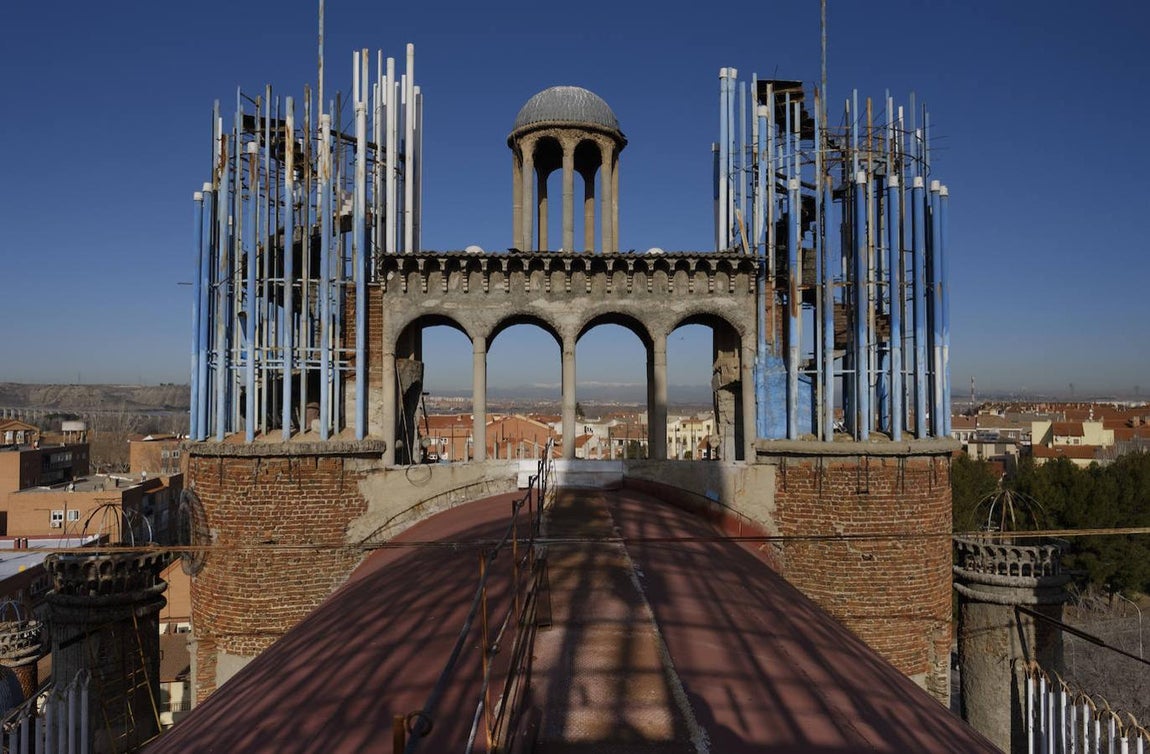 Las obras continúan abiertas. Parte superior de la catedral, todavía en obras