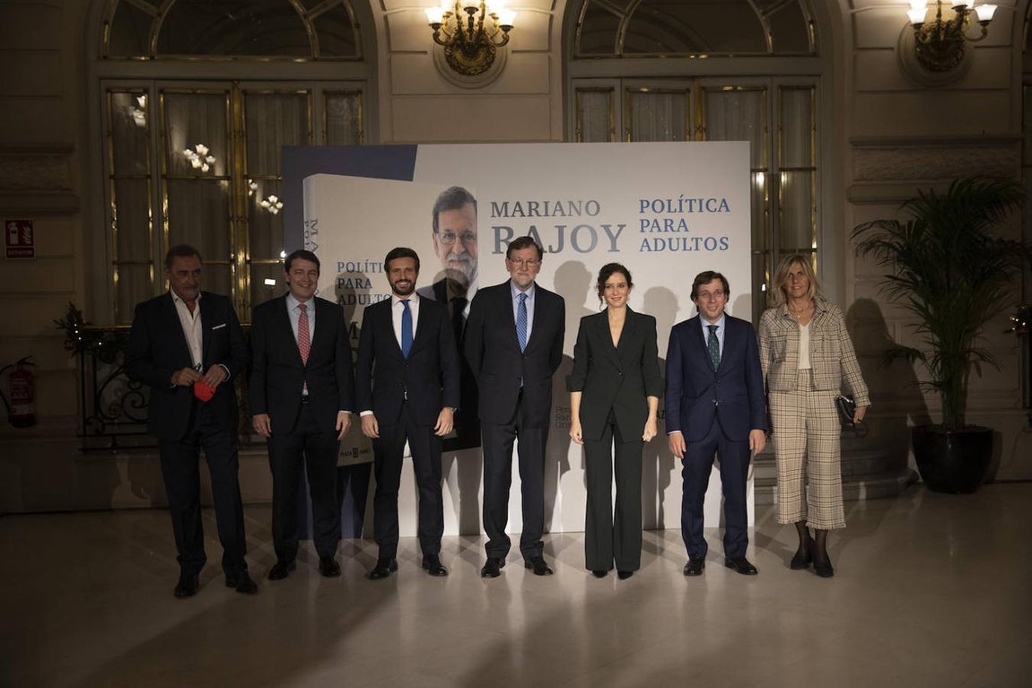 Presentacion del libro del expresidente del Gobierno, Mariano Rajoy, a la que han asistido varios dirigentes del PP y exministros de la formación. 