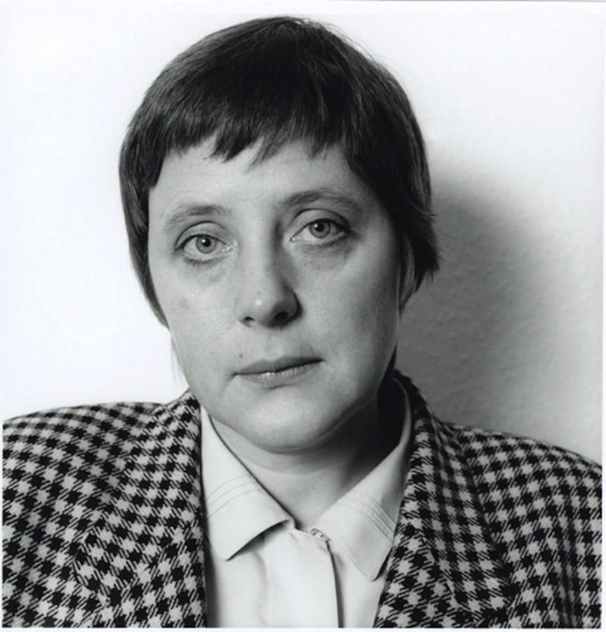 Angela Merkel, antes de la caída del Muro de Berlín. 