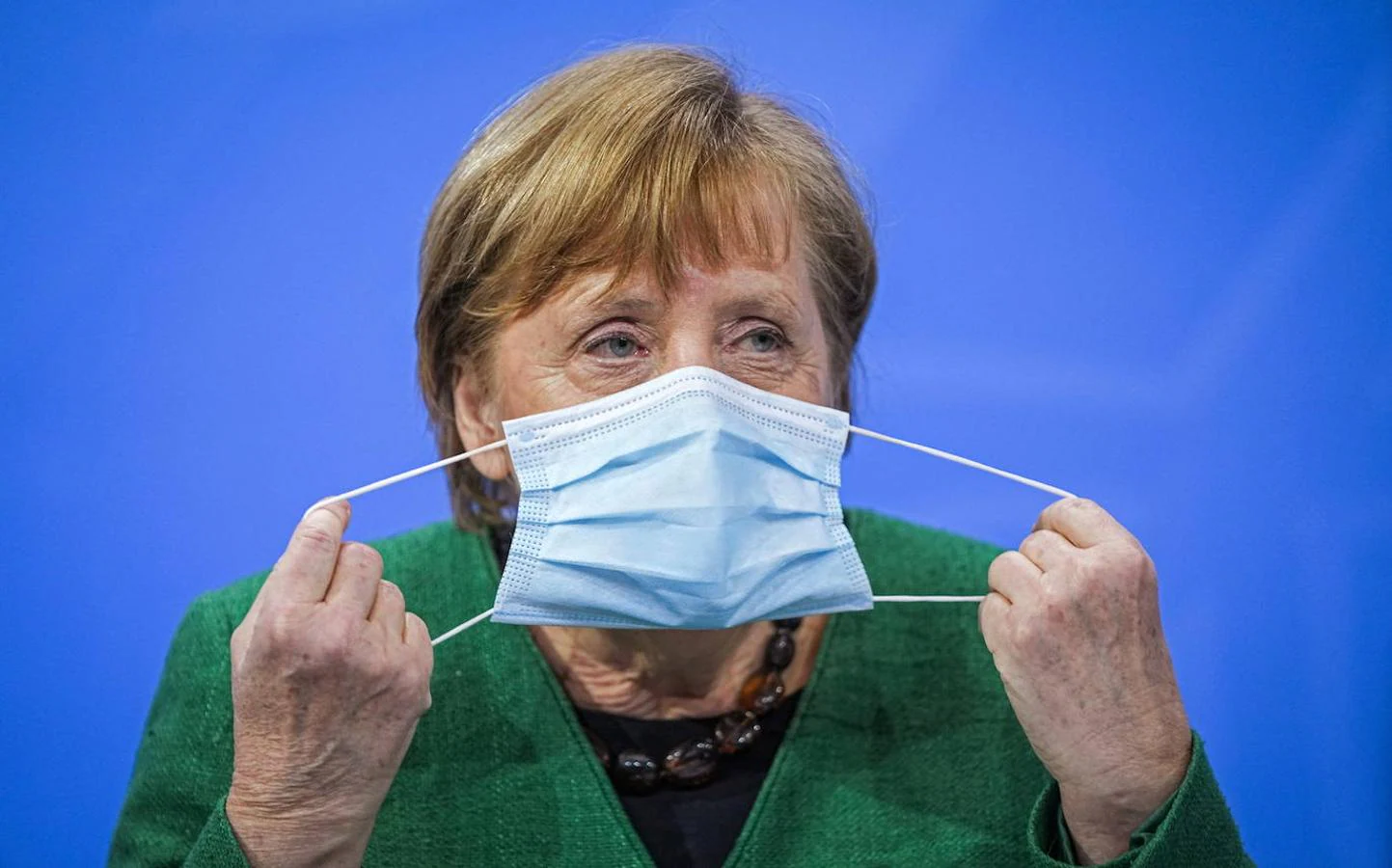 La lucha contra la pandemia, uno de los últimos desafíos para Merkel. En la imagen, en una cumbre europea en marzo de 2021. 