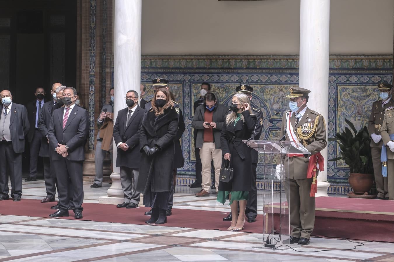 Acto castrense en la Capitanía General en honor a la Inmaculada. J.M. SERRANO