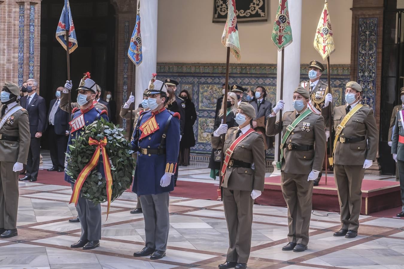 Acto castrense en la Capitanía General en honor a la Inmaculada. J.M. SERRANO