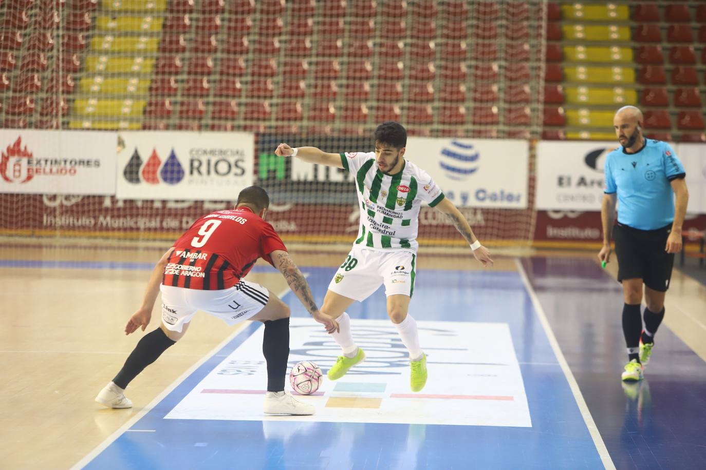 La goleada del Córdoba Patrimonio al Fútbol Emotion Zaragoza, en imágenes