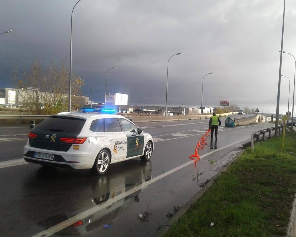 Cortes de carreteras por parte de la Guardia Civil