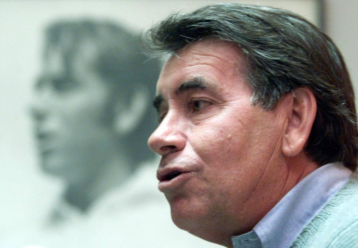 Manolo Santana durante una entrevista para ABC. 