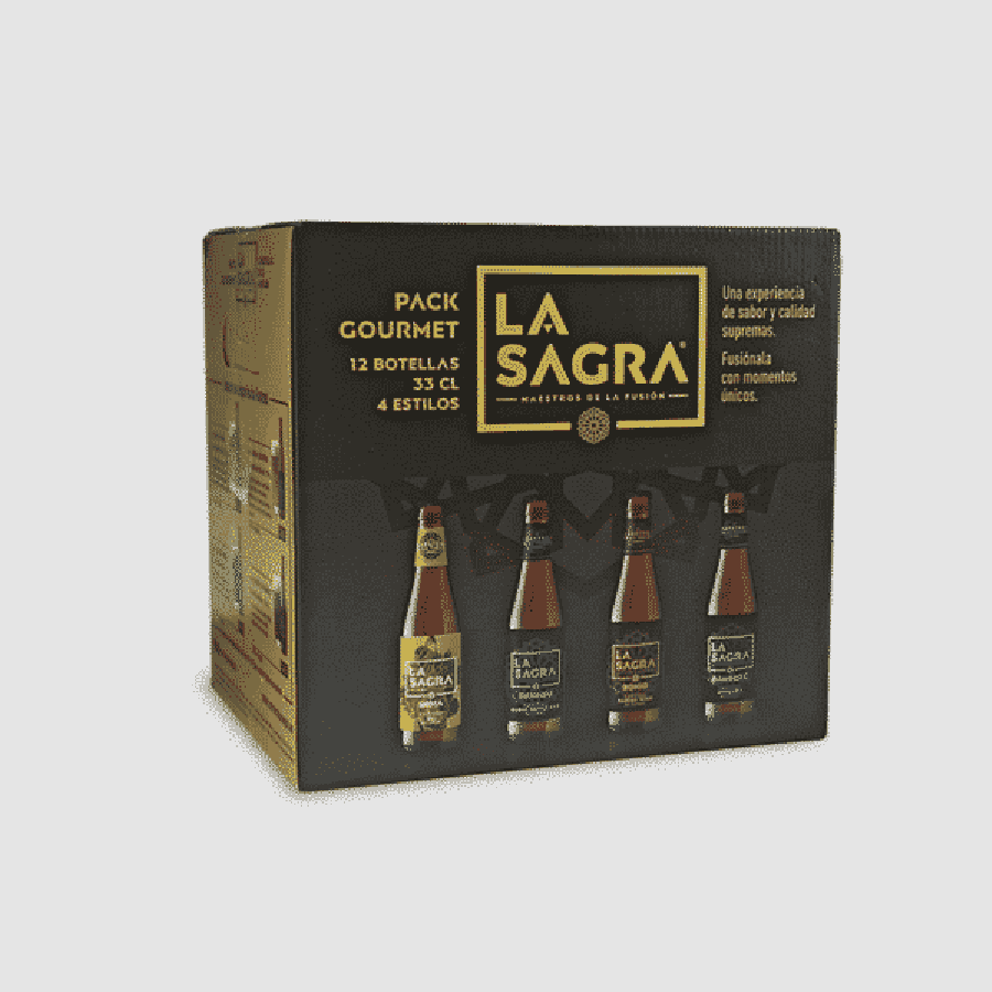 Pack gourmet La Sagra. Para los amantes de las cervezas especiales, los Maestros cerveceros de La Sagra han compuestos diferentes packs para celebrar y maridar las comidas navideñas. Un detalle muy especial como este pack gourmet de 12 botellas de 4 estilos diferentes.  Variedades como India, cerveza de estilo India Pale Ale; Sunxinsu, cerveza Ale, triple malta, de color rubio intenso, aroma floral; Bohio, cerveza de estilo Barley Wine; y Bamberg, una Lager elaborada con malta de cebada secada al calor de la madera de haya quemada. Precio: 19,95€