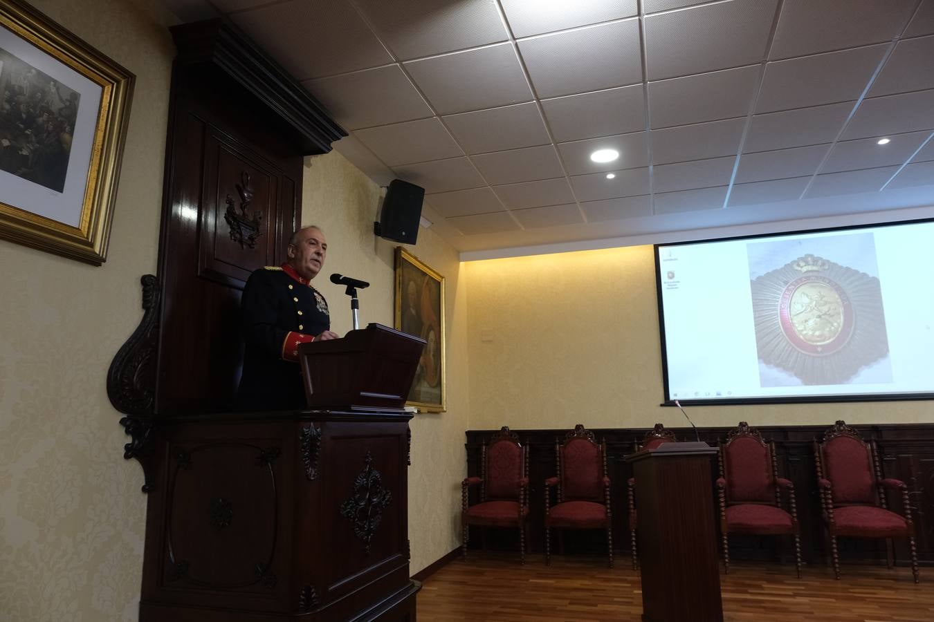 FOTOS: El coronel de la Guardia Civil Jesús Narciso Núñez ingresa en la Real Academia Hispanoamericana de Ciencias, Artes y Letras