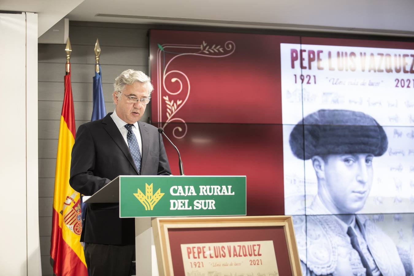 Presentación de los actos de homenaje a Pepe Luis Vázquez en el centenario de su nacimiento. VANESSA GÓMEZ