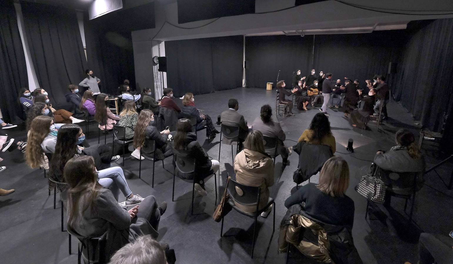 Jornada de puertas abiertas del Ballet Flamenco de Andalucía para los alumnos del conservatorio. J.M. SERRANO