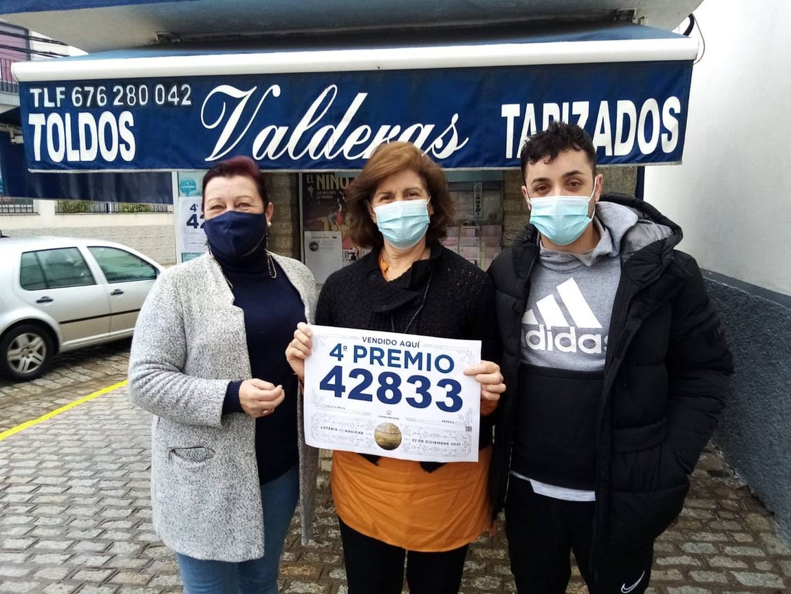 Un décimo del 42833 ha dejado 20.000 euros en la localidad sevillana de Gerena