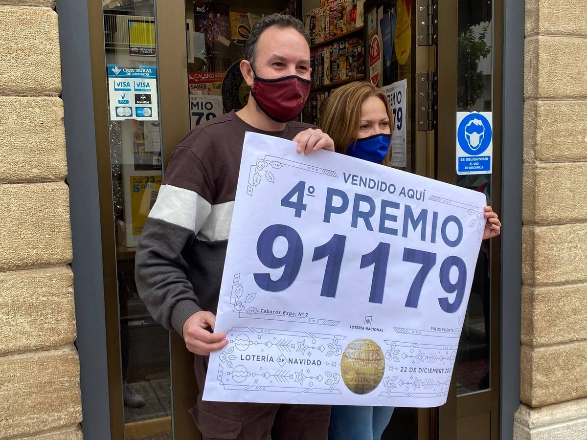 A Pinos Puente (Granada) han llegado 100.000 euros en cinco décimos vendidos del segundo cuarto.