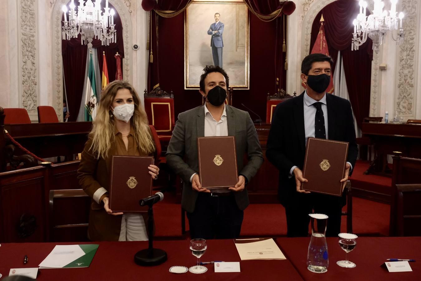 Fotos: Firma del convenio para el proyecto de la Ciudad de la Justicia de Cádiz