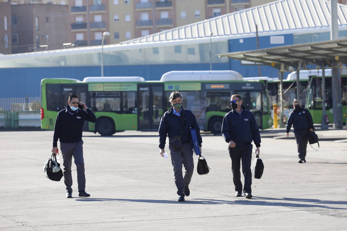 La huelga de Aucorsa en Córdoba, en imágenes