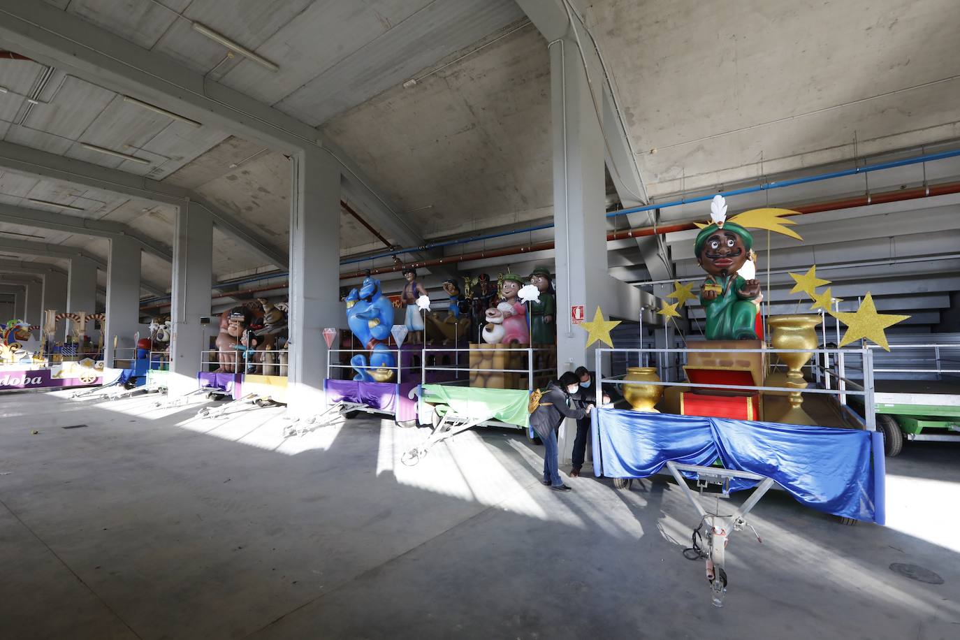 Los preparativos de la Cabalgata de Reyes Magos en Córdoba, en imágenes