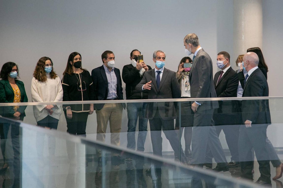 El Rey Felipe VI recibido entre aplausos y gritos de &#039;Viva España&#039; en Albacete