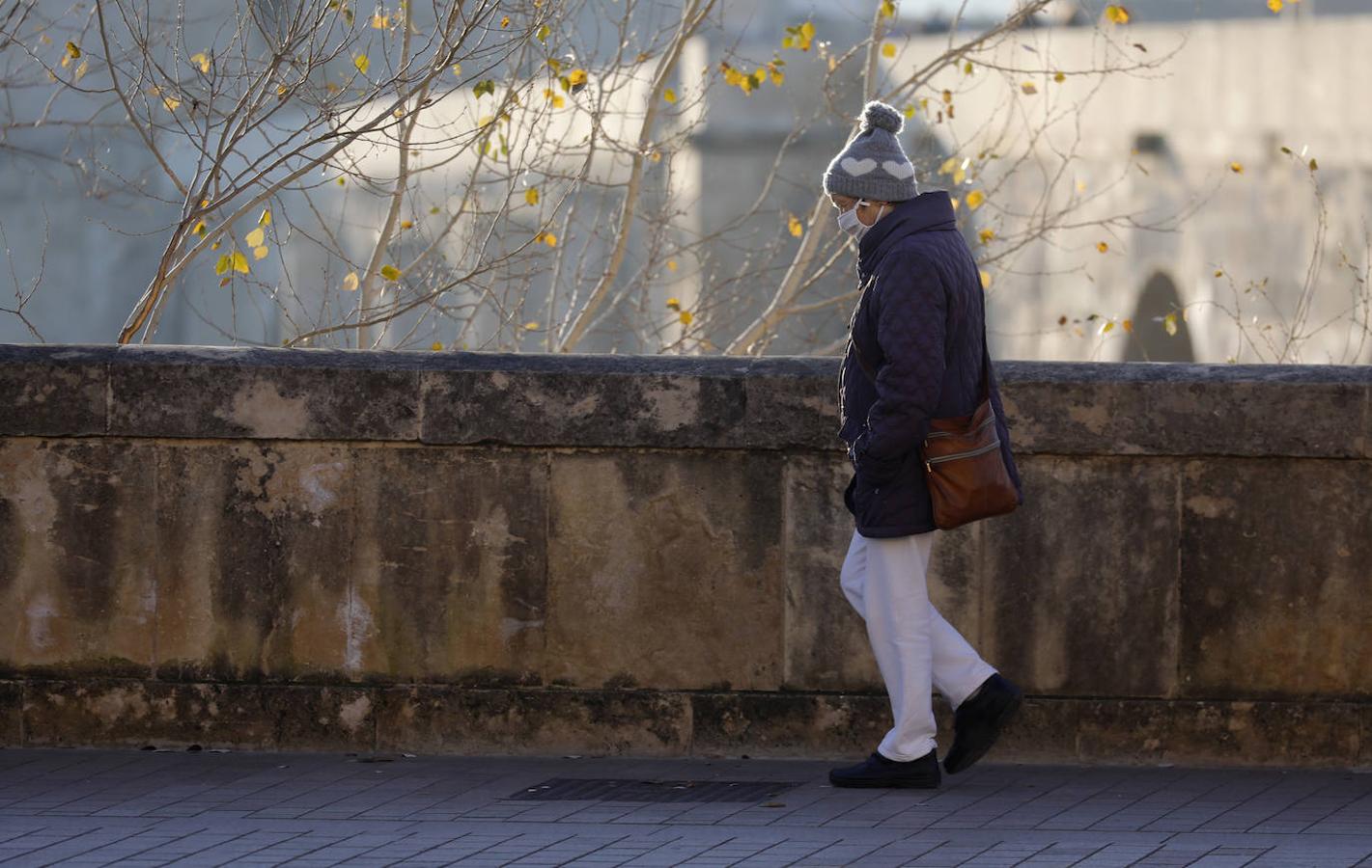 El frío invernal de enero en las calles de Córdoba, en imágenes