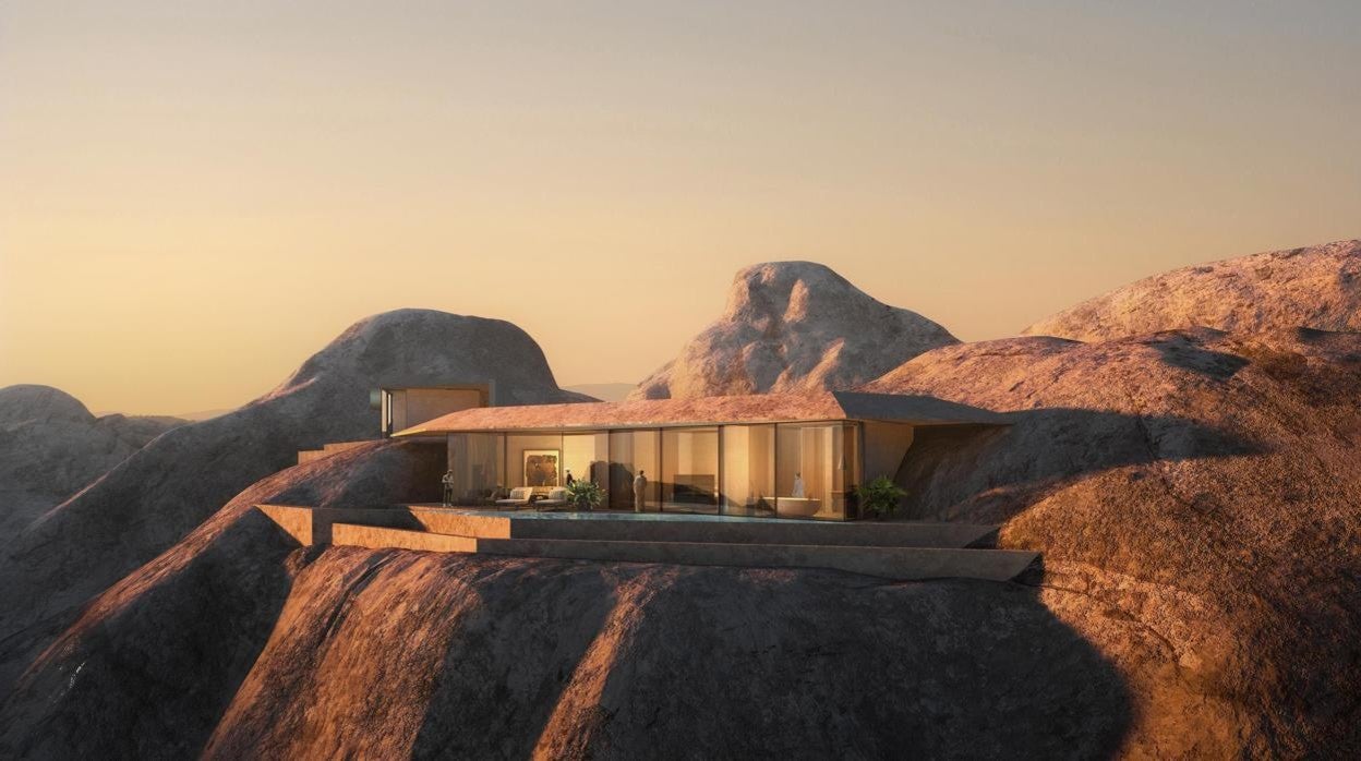 Un resort de lujo excavado en las rocas del desierto para el que ya hay lista de espera