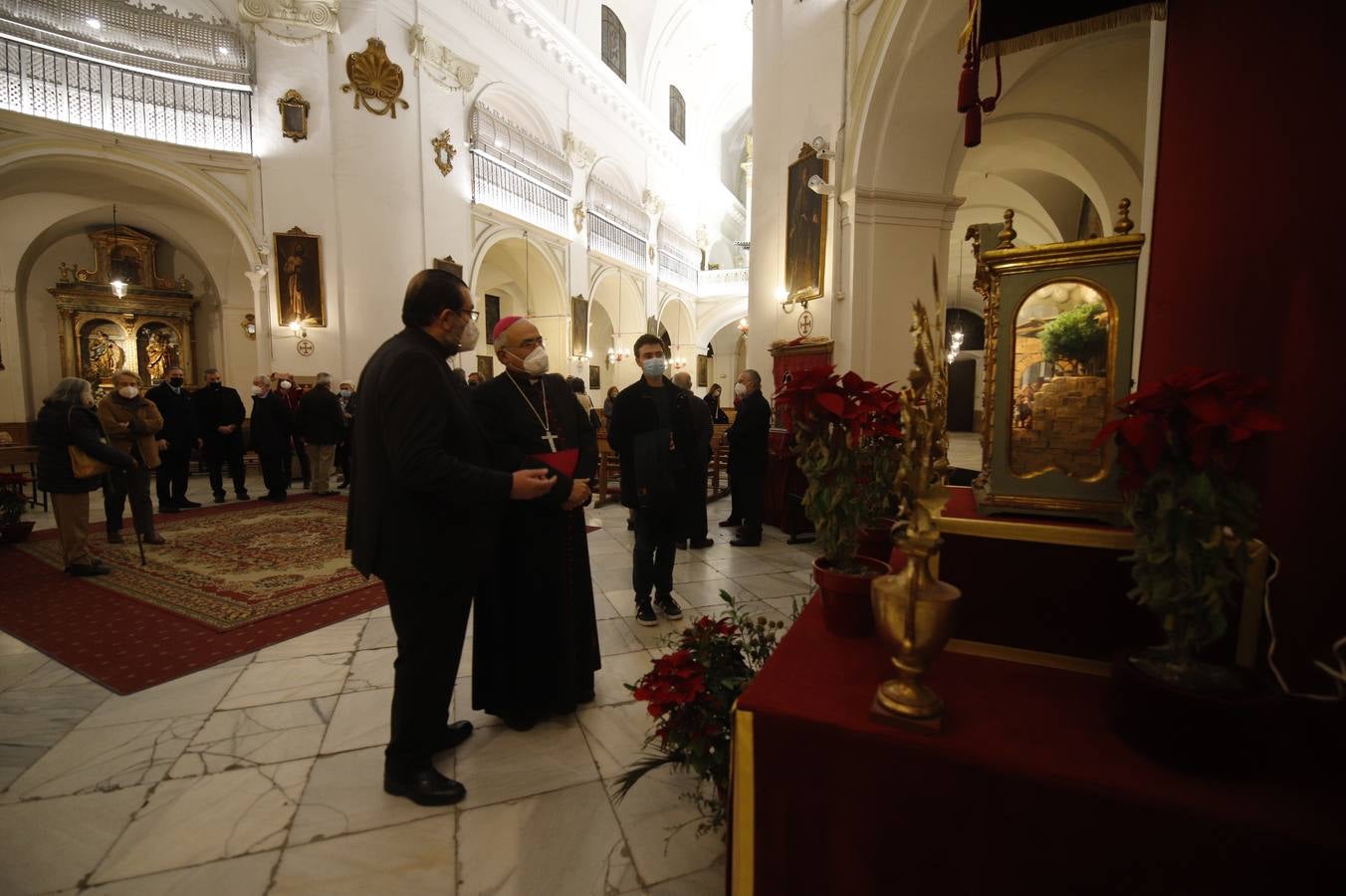 El obispo de Córdoba bendice un nuevo espacio sobre San Rafael en la iglesia del Juramento