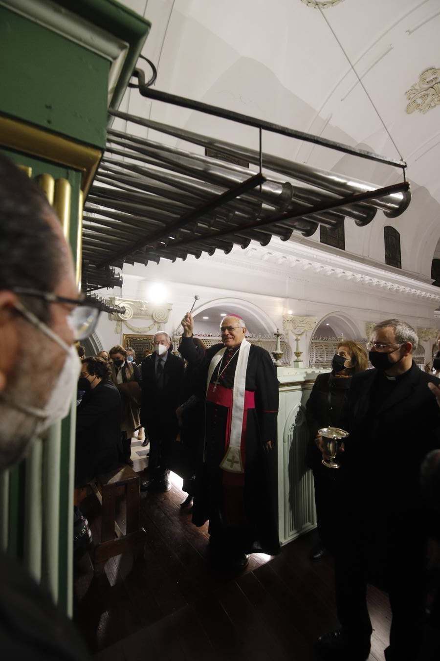 El obispo de Córdoba bendice un nuevo espacio sobre San Rafael en la iglesia del Juramento