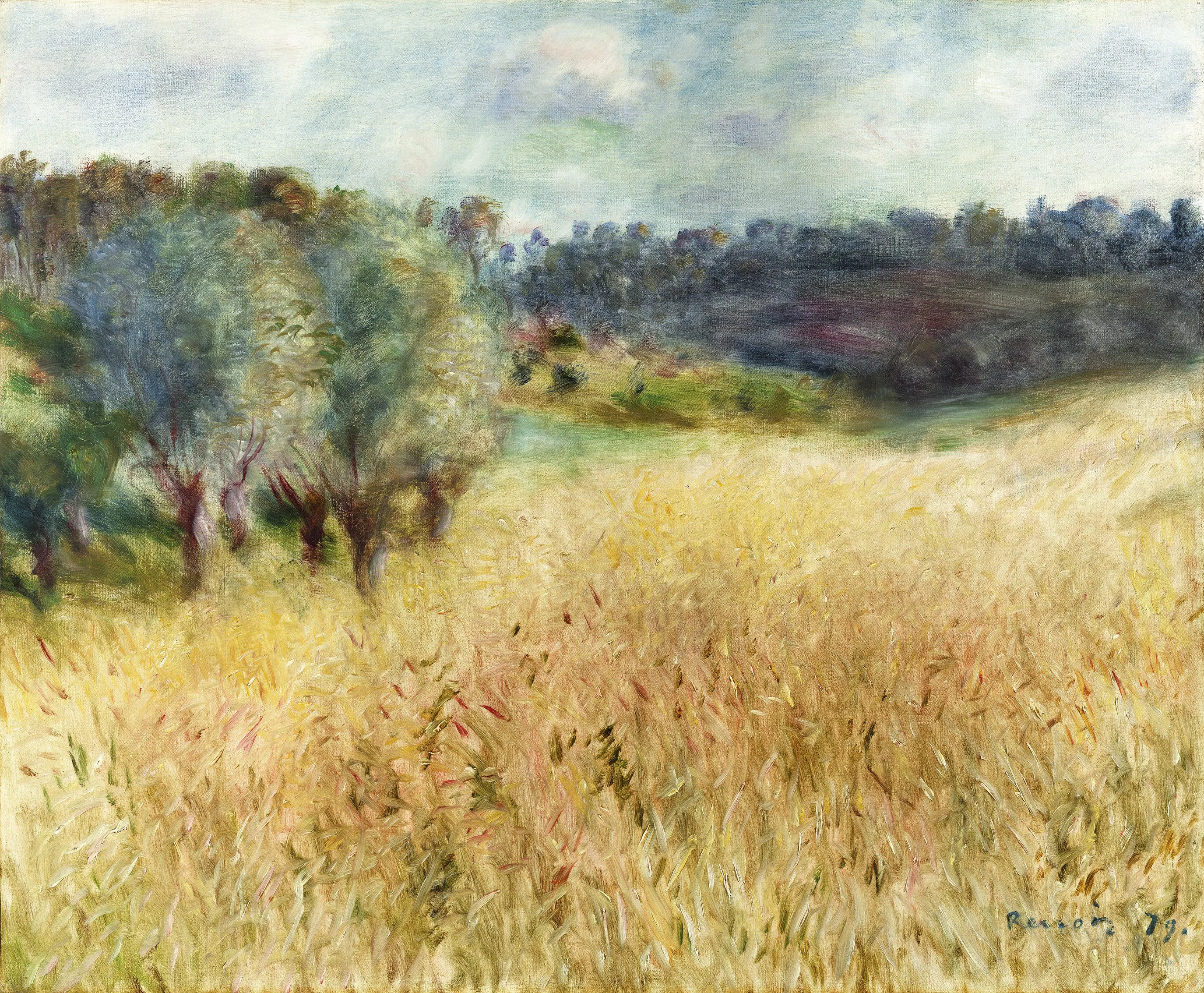 Renoir. 'Campo de trigo' (1789). Valorado en 40 millones de dólares