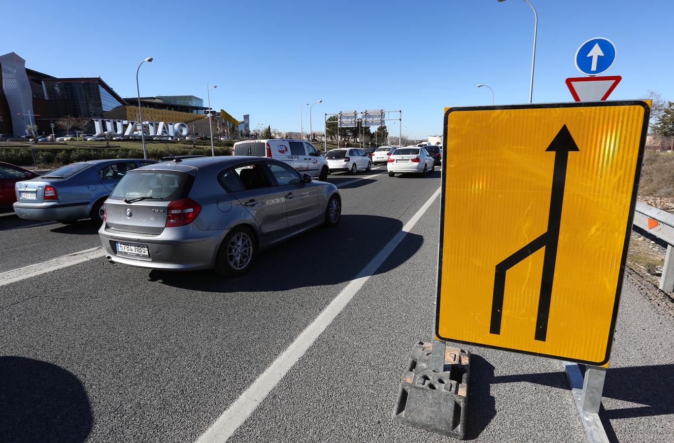 Las obras de la carretera del Polígono, en imágenes