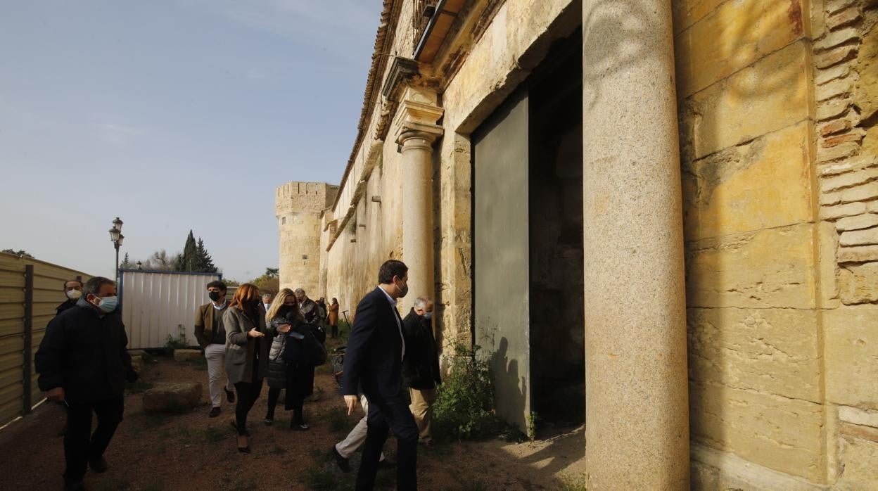 En imagénes, las obras en el Alcázar de Córdoba a punto de comenzar