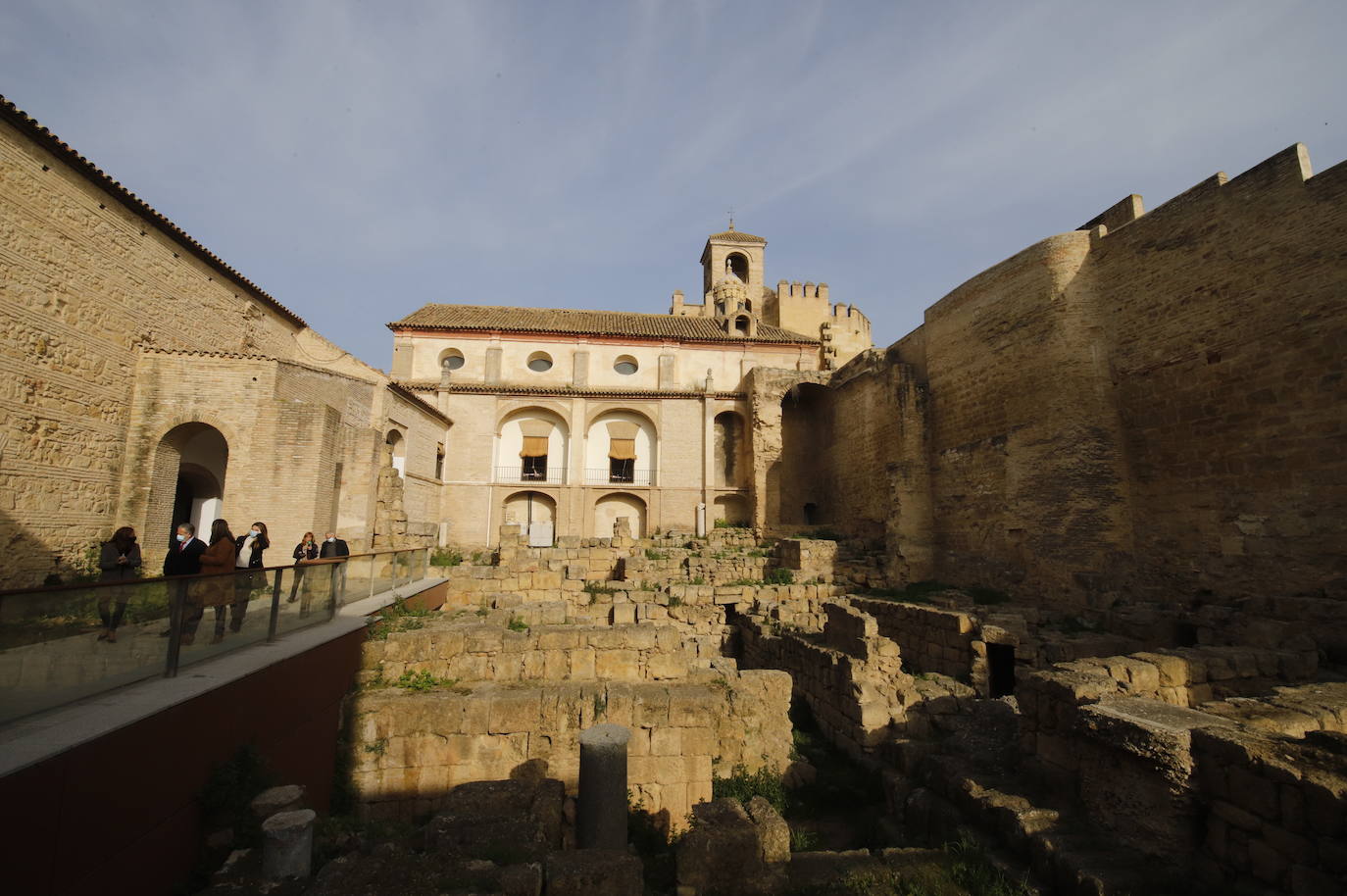 En imagénes, las obras en el Alcázar de Córdoba a punto de comenzar