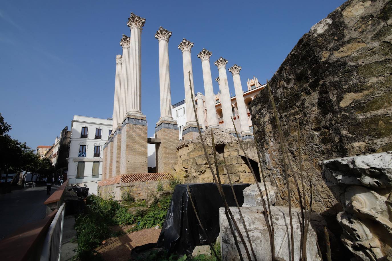 El descuido del Templo Romano de Córdoba, en imágenes