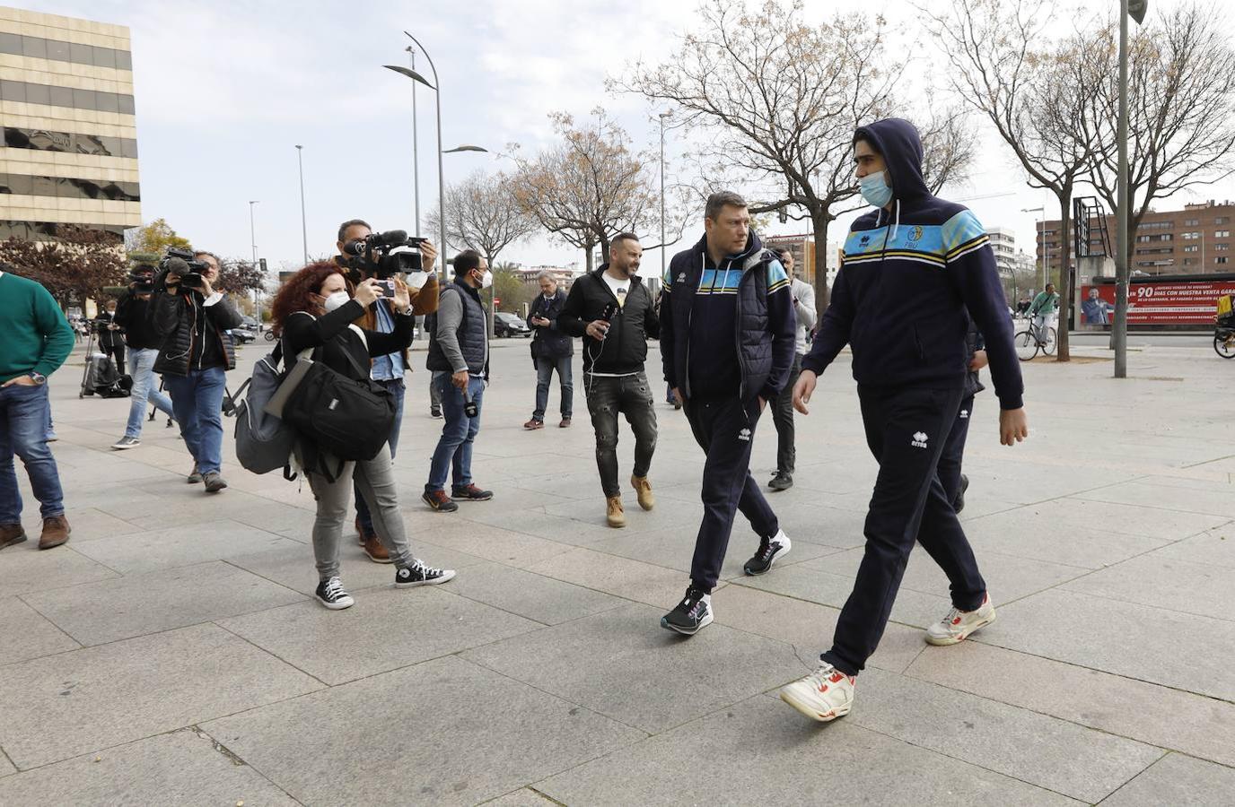 La incertidumbre de la selección de baloncesto de Ucrania en Córdoba, en imágenes