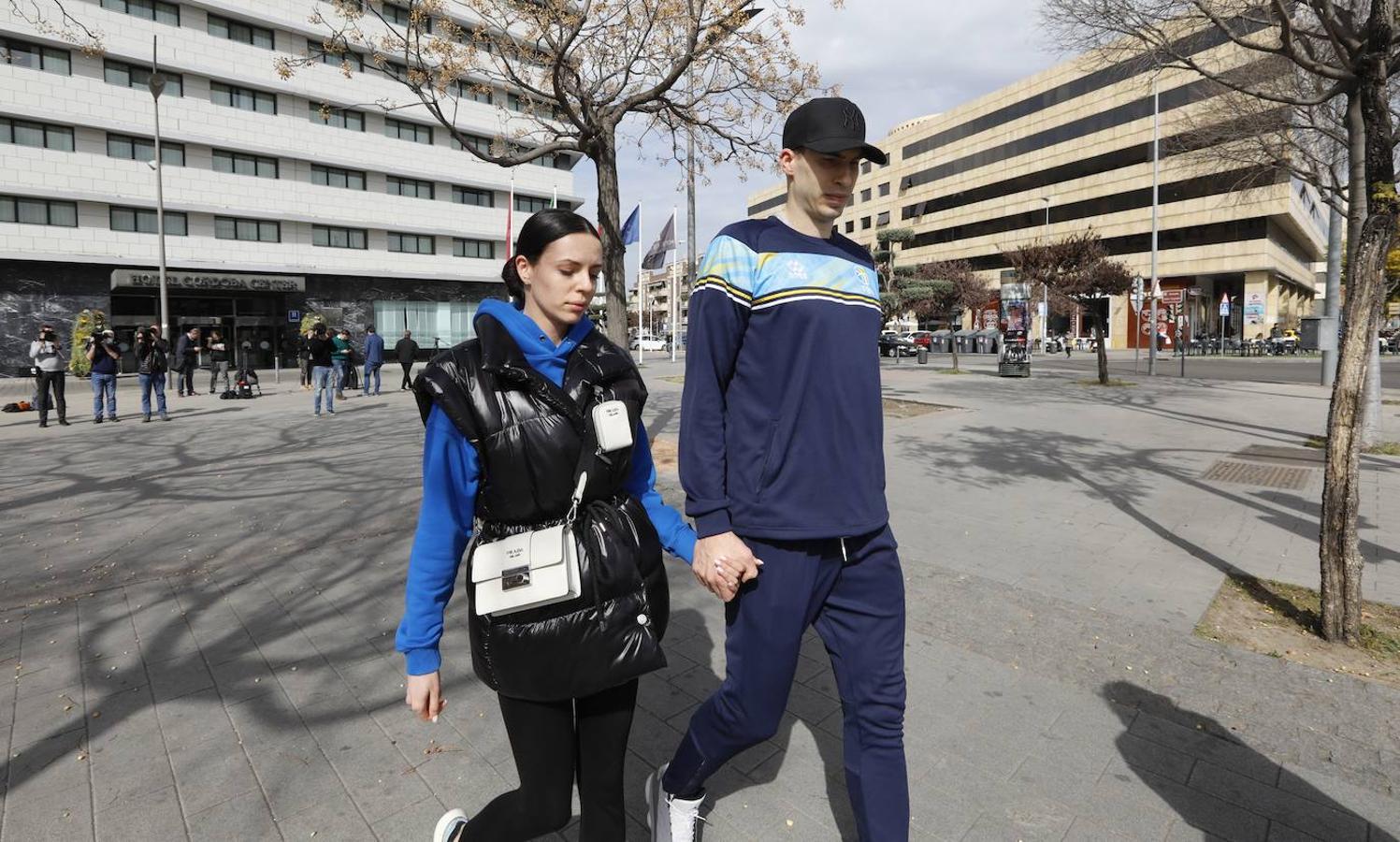 La incertidumbre de la selección de baloncesto de Ucrania en Córdoba, en imágenes