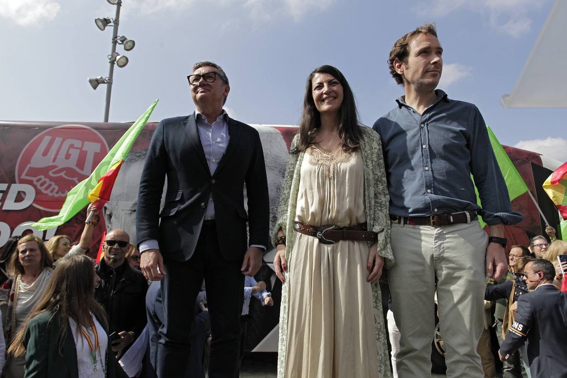 Acto público de Vox en Sevilla como alternativa a la celebración institucional del 28F. JUAN FLORES
