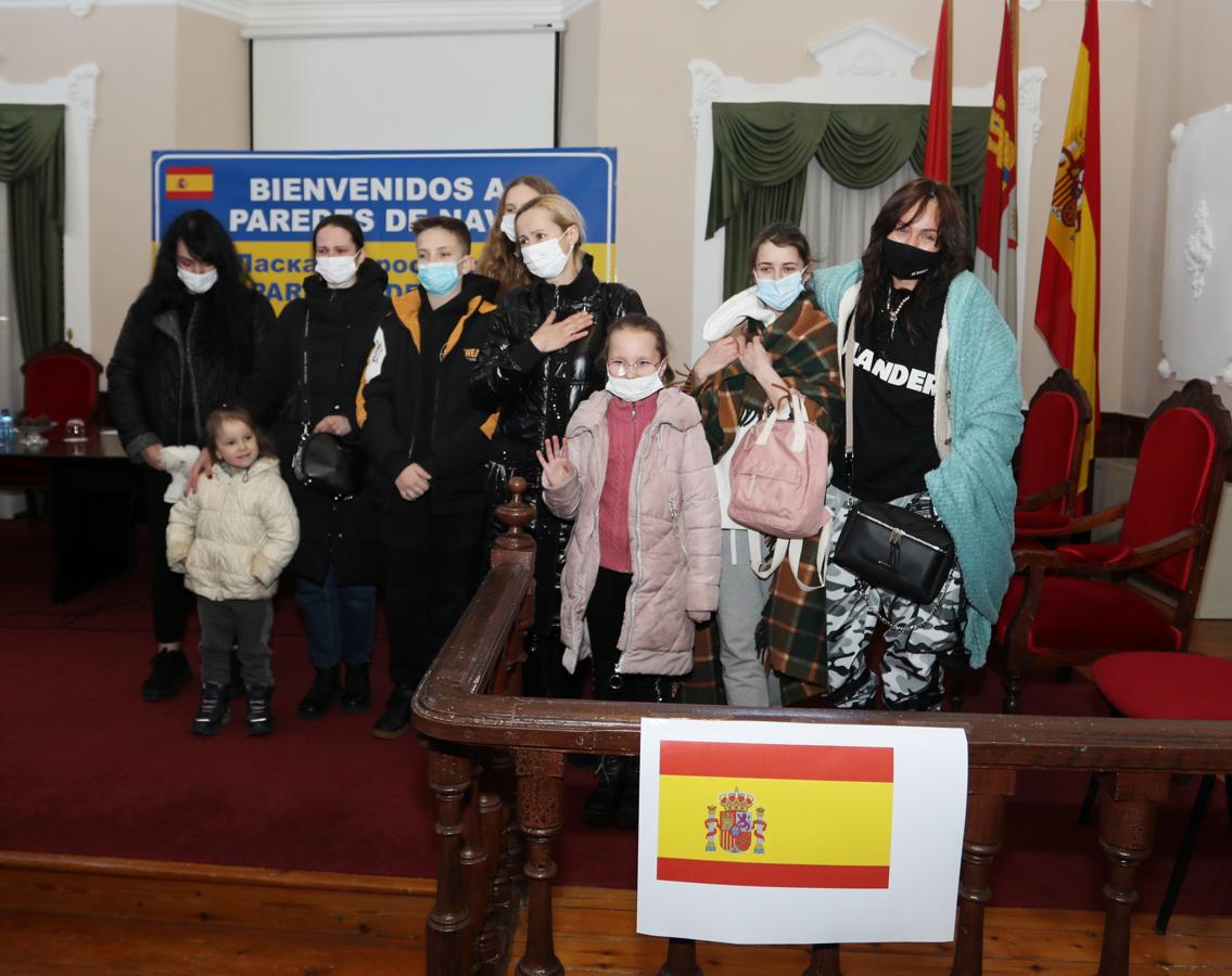 Galería: Así ha sido la recepción de familias ucranianas en Paredes de Nava