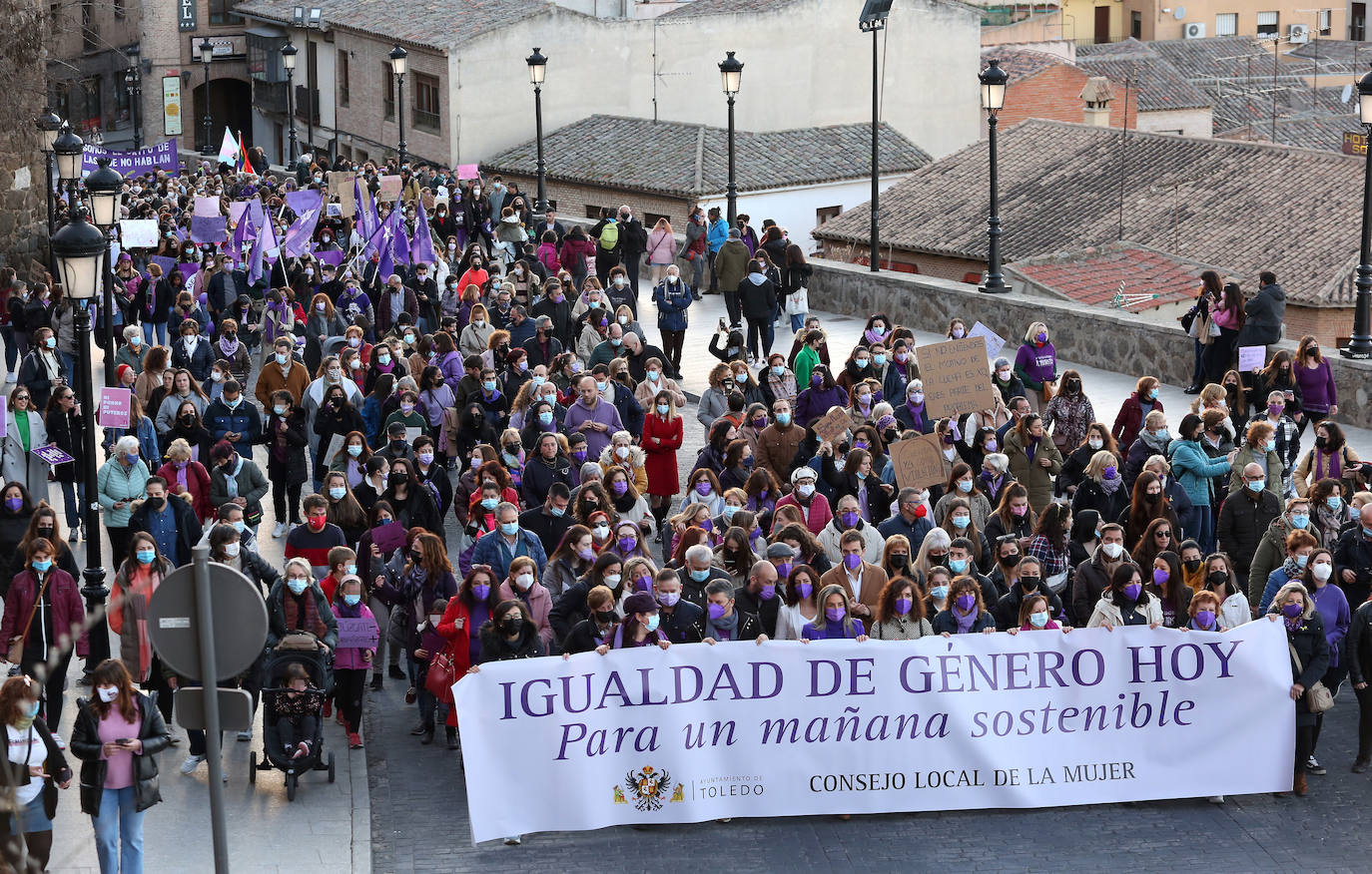 Las dos marchas de toledanas con motivo del Día de la Mujer