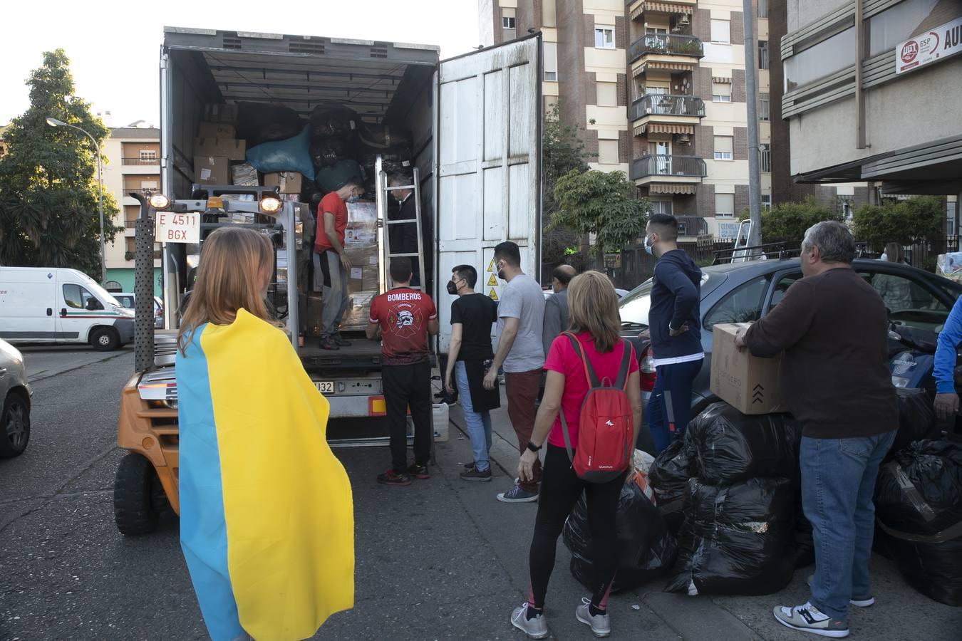 El camión con destino a Ucrania, en imágenes