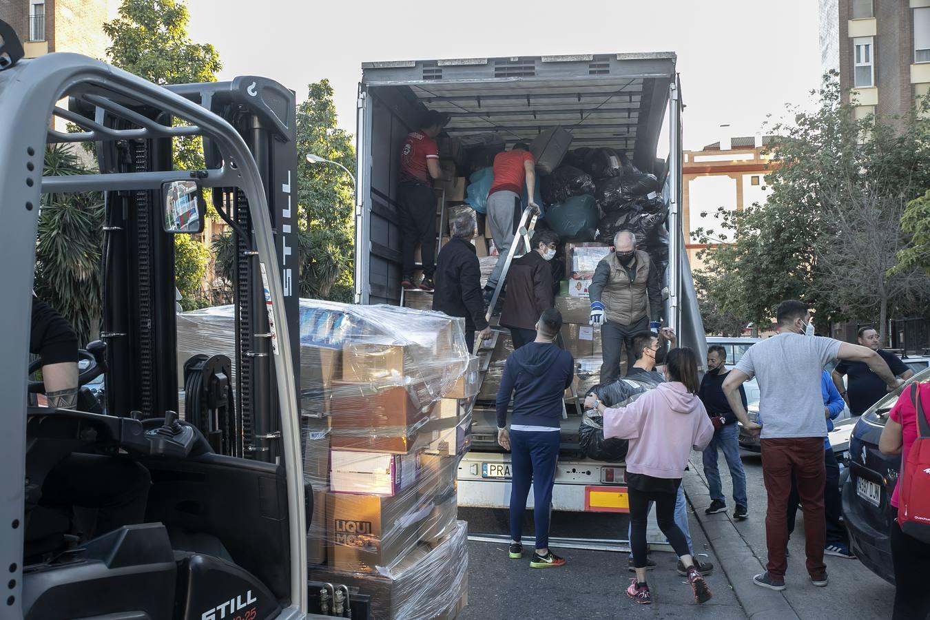 El camión con destino a Ucrania, en imágenes