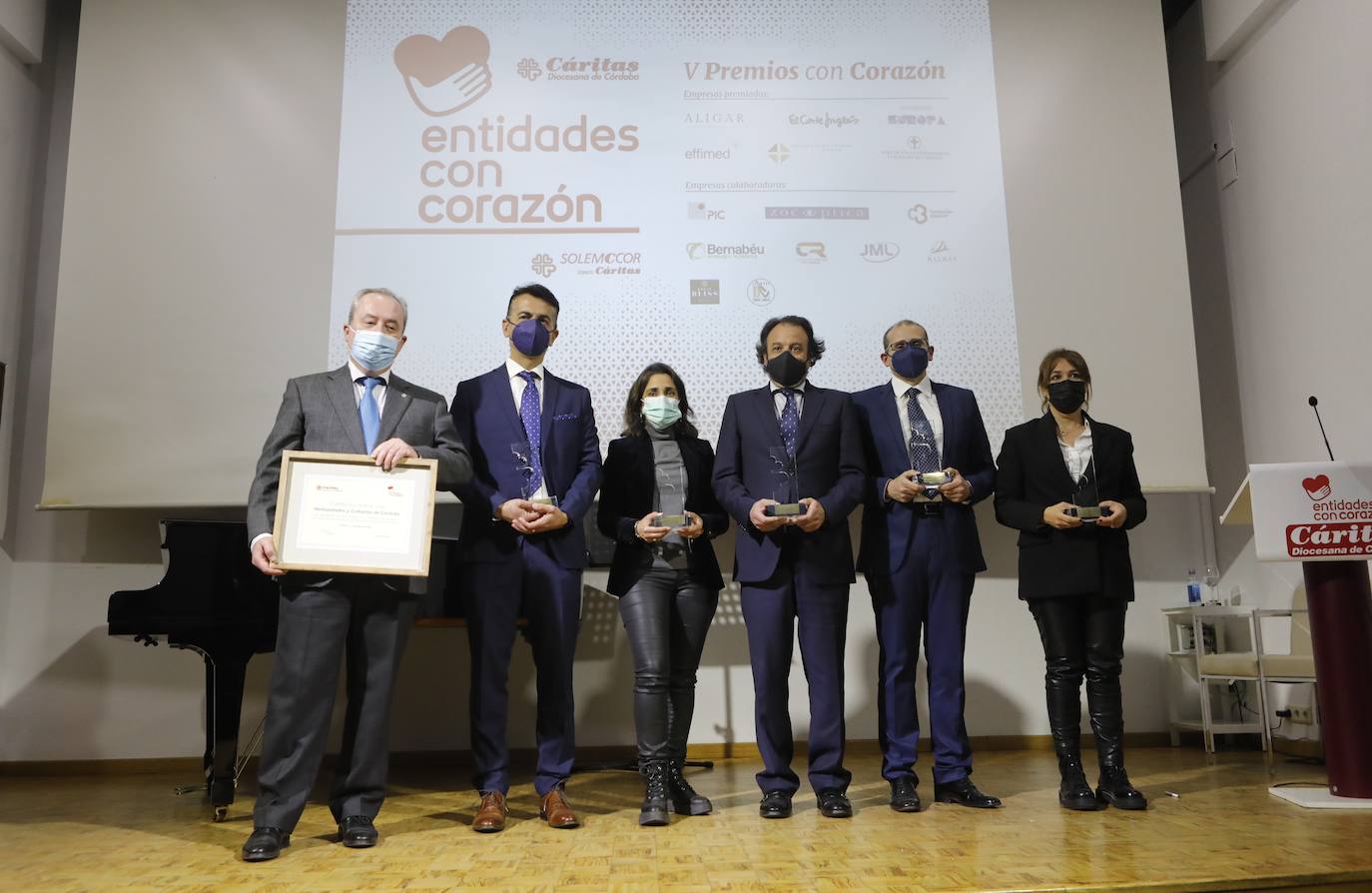 La entrega de los premios Entidades con Corazón de Cáritas Córdoba, en imágenes