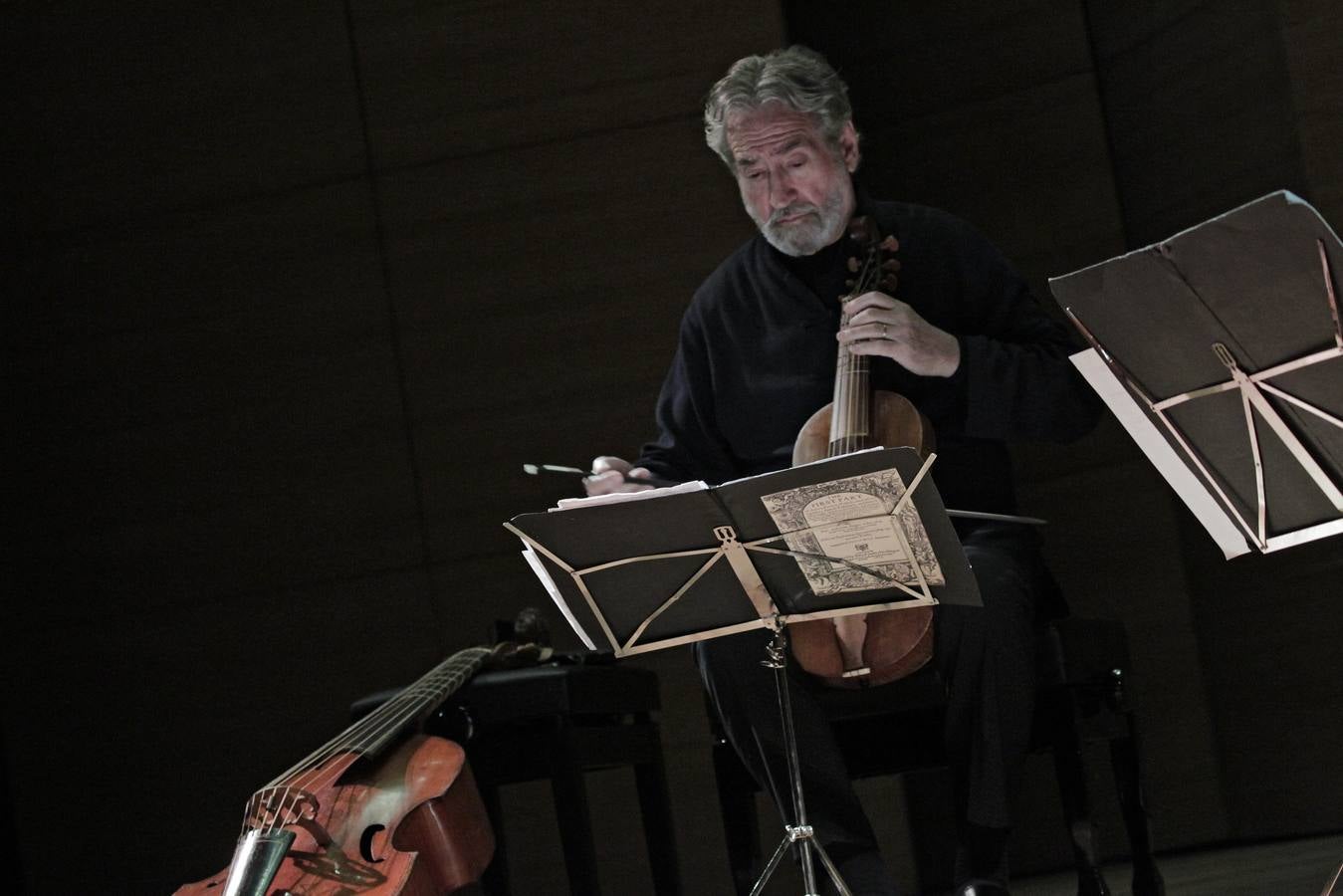 Jordi Savall en el concierto inaugural del Festival de Música Antigua de Sevilla. JUAN FLORES